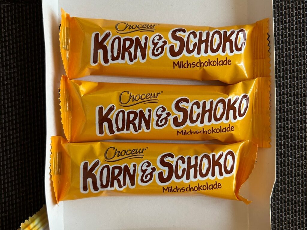 Choceur Korn & Schoko Milchschokolade Packung