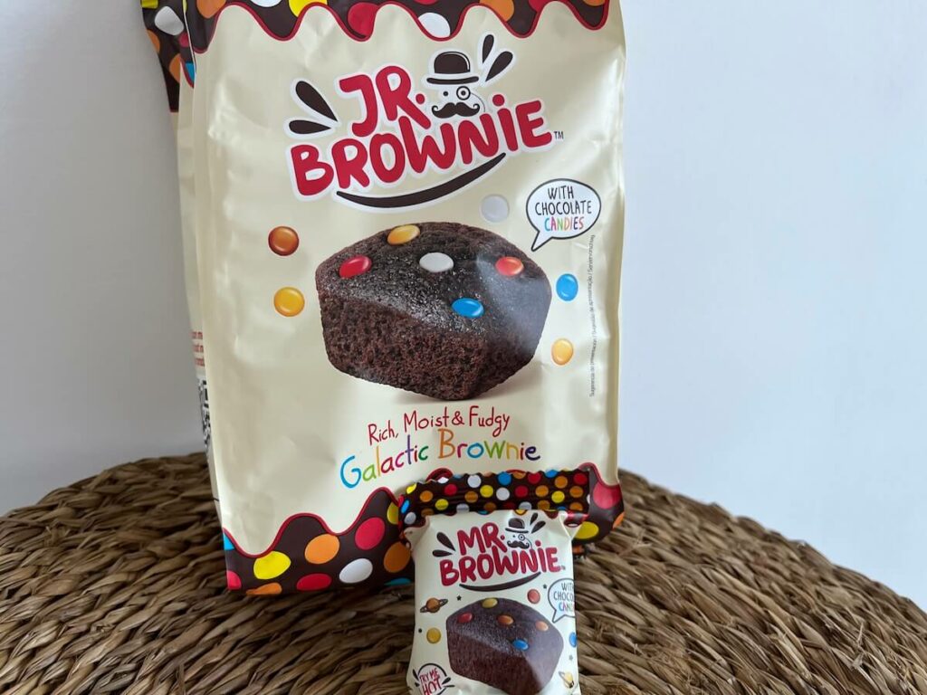 Junior Brownie Galactic Brownie und einzeln verpackter Brownie