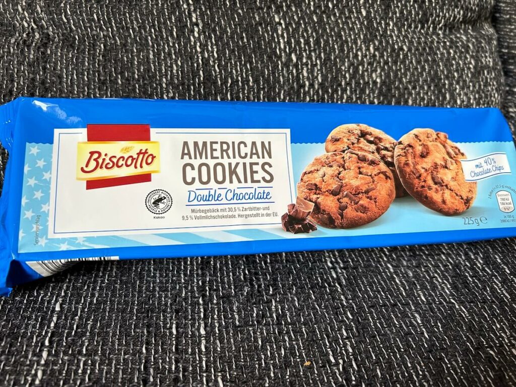 Packung Biscotto American Cookies Double Chocolate